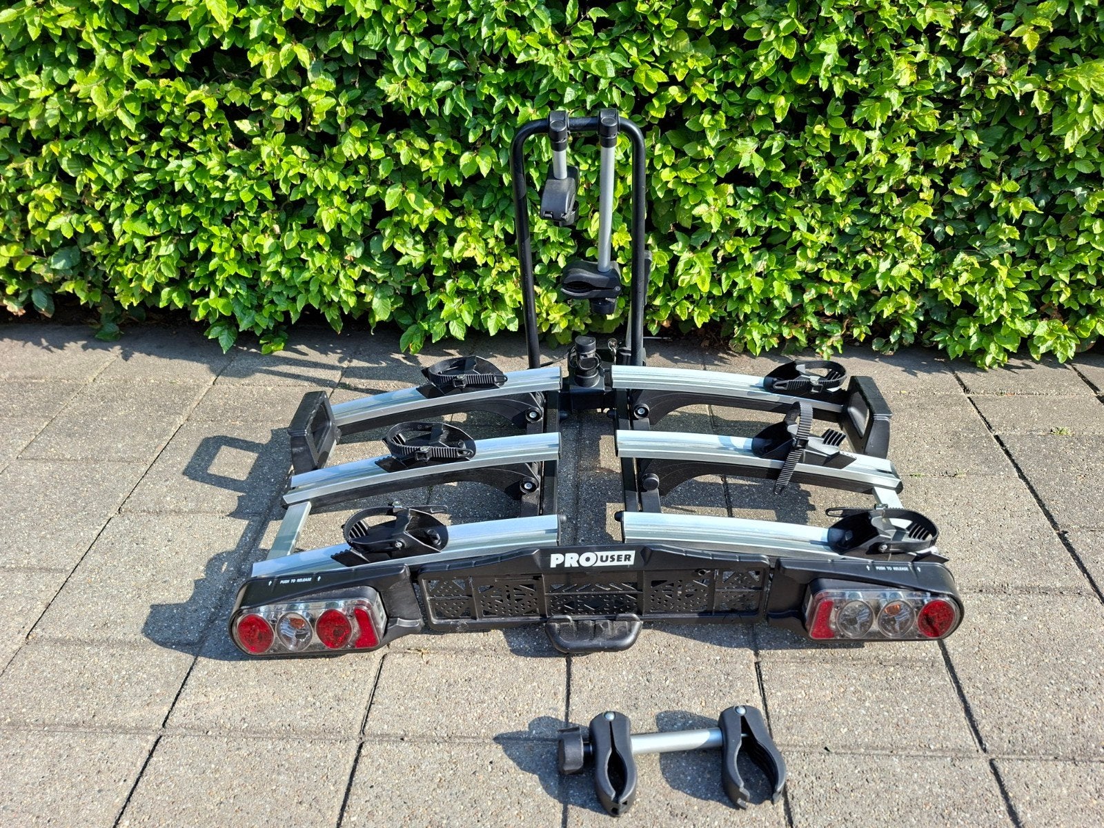 Pro User SG3 fietsendrager voor 3 fietsen, kantelbaar, Ophalen, 3 fietsen of meer, Elektrische fiets, Zo goed als nieuw