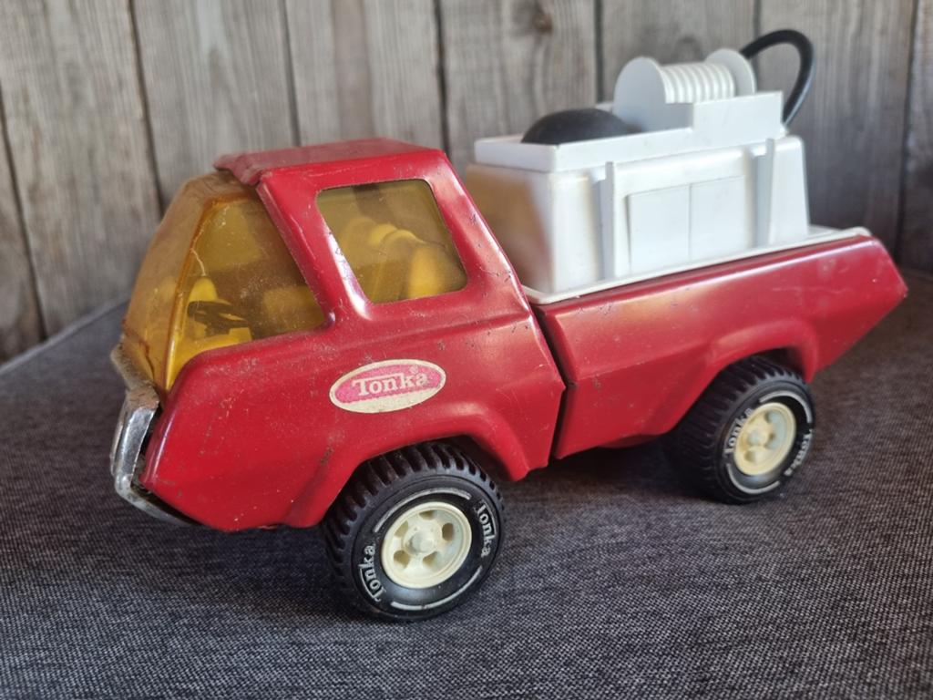 Vintage Tonka Brandweerwagen, Verzamelen, Speelgoed, Ophalen of Verzenden, Gebruikt