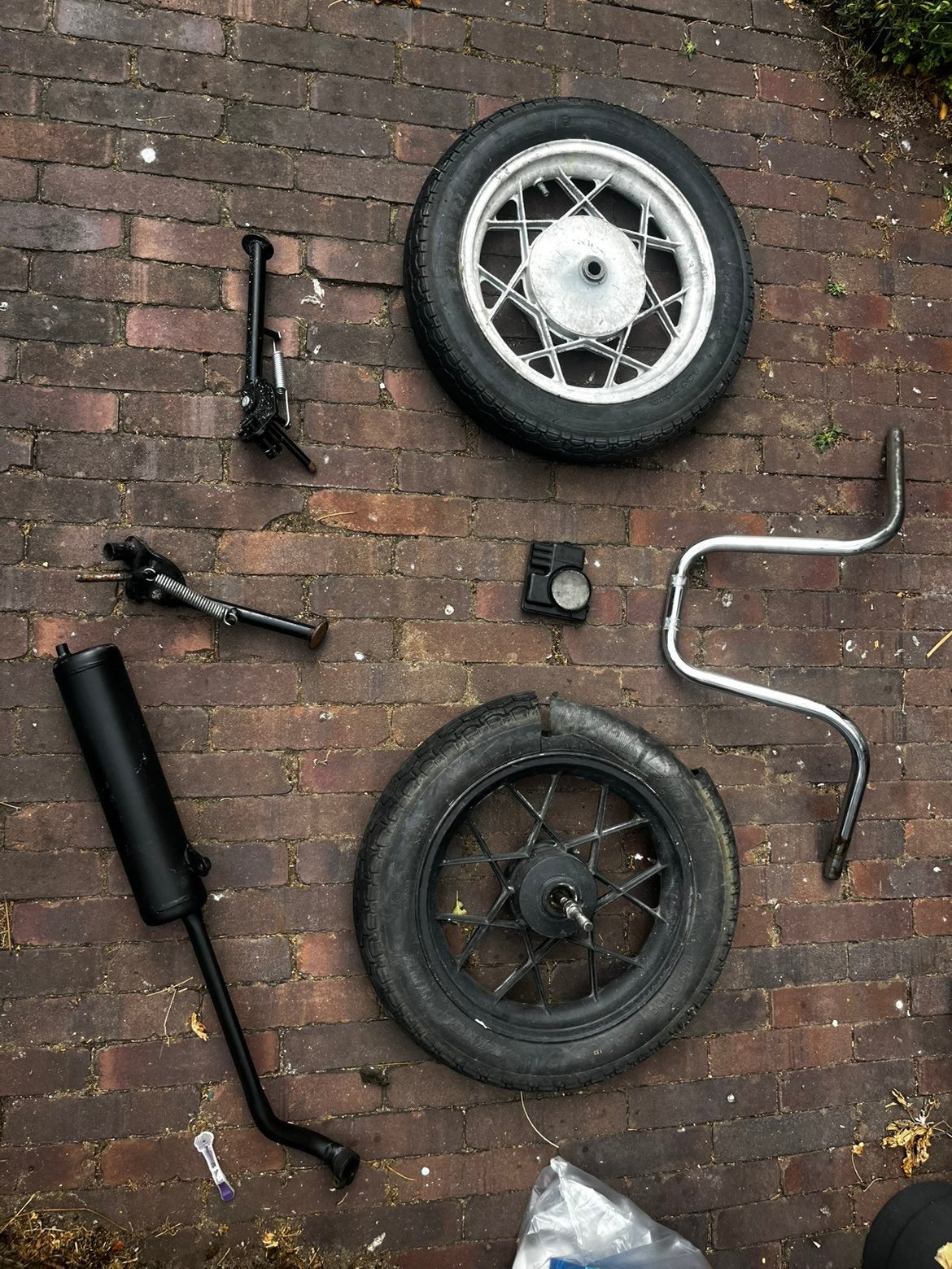 Diverse onderdelen voor gilera citta, Ophalen of Verzenden, Gebruikt, Uitlaat
