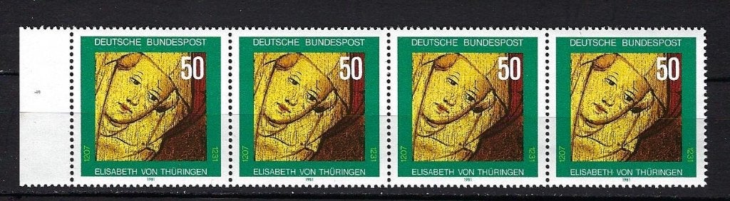 BRD Mi. 1114 strip van 4 postfris, Ophalen of Verzenden, BRD, Postfris