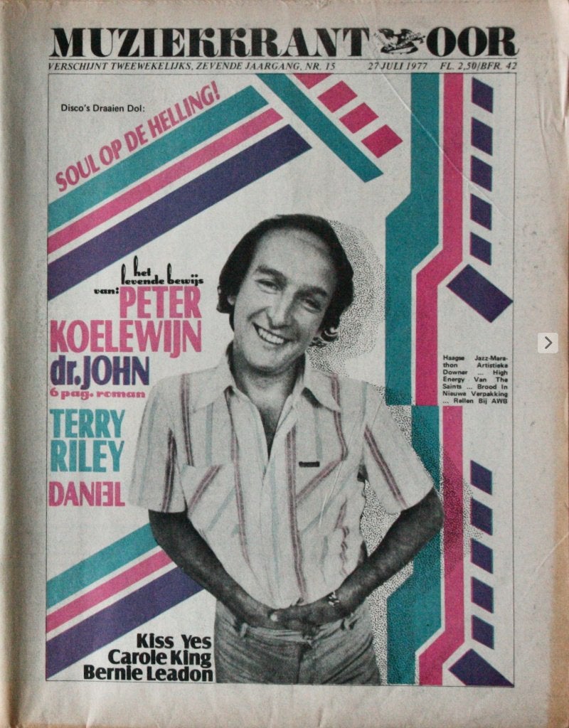Muziekkrant oor nr 15 - 27 juli 1977, Boeken, Ophalen of Verzenden, Gelezen, Muziek, Film of Tv