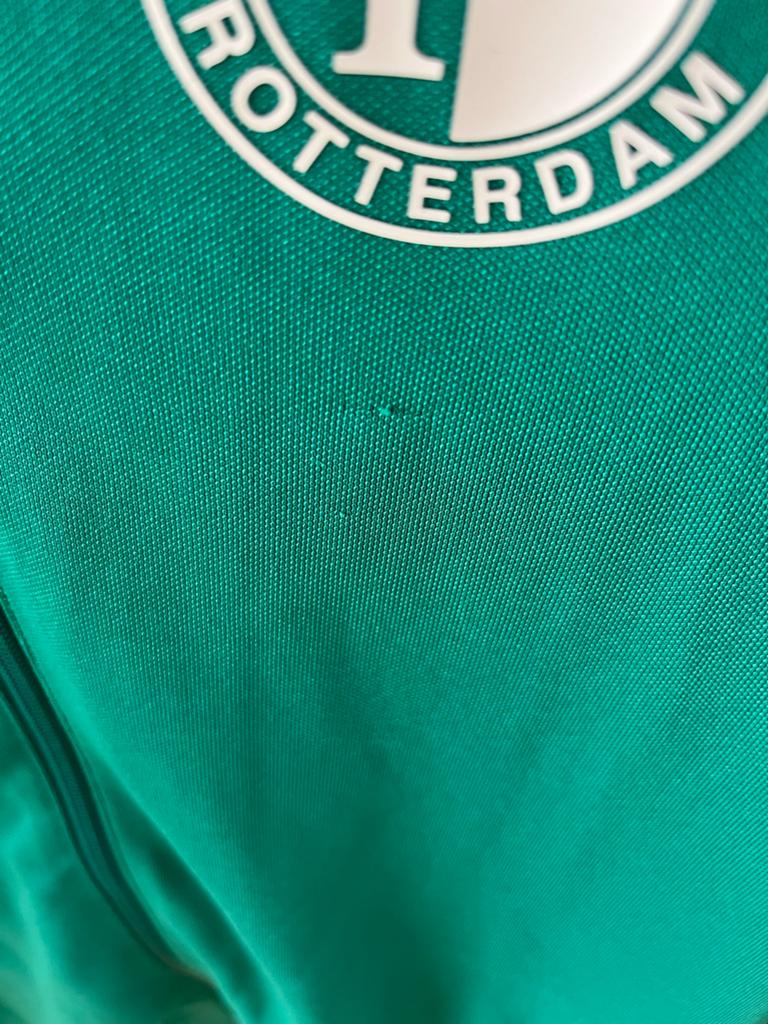 Feyenoord trainingsjack maat 164 - Groen, Ophalen of Verzenden, Gebruikt, Jongen of Meisje, Jas