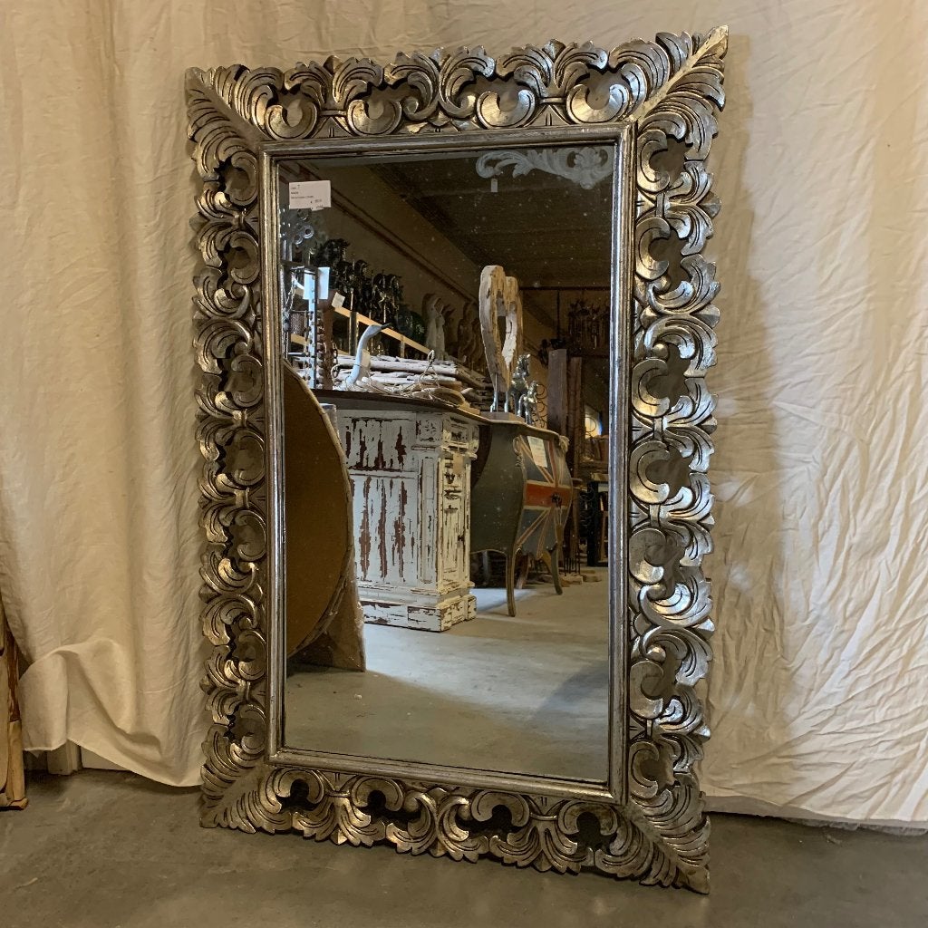 barok spiegel met houten lijst 120 x 80 cm - Gratis bezorgd