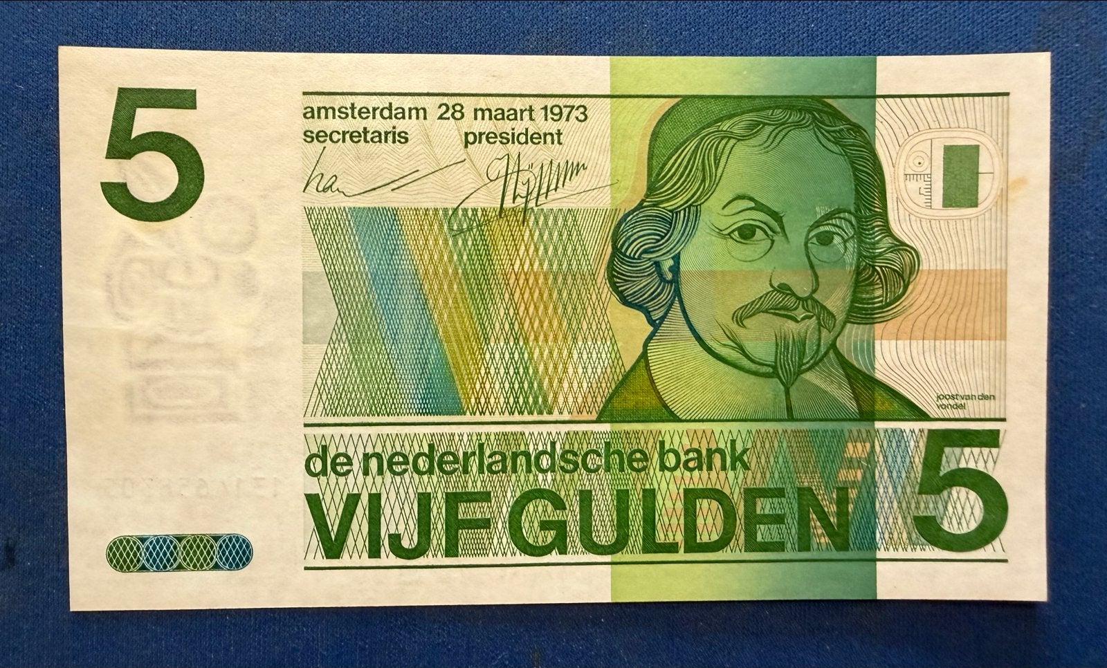 5 Gulden biljet 1973 - De Nederlandse Bank UNC, Postzegels en Munten, Bankbiljetten | Nederland, Ophalen of Verzenden, 5 gulden