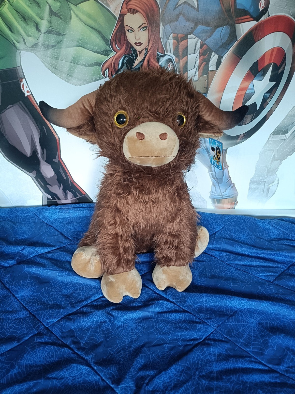 Grote Nieuwe Stier Knuffel - Flo's Toys, Overige merken, Overige typen, Nieuw, Ophalen of Verzenden