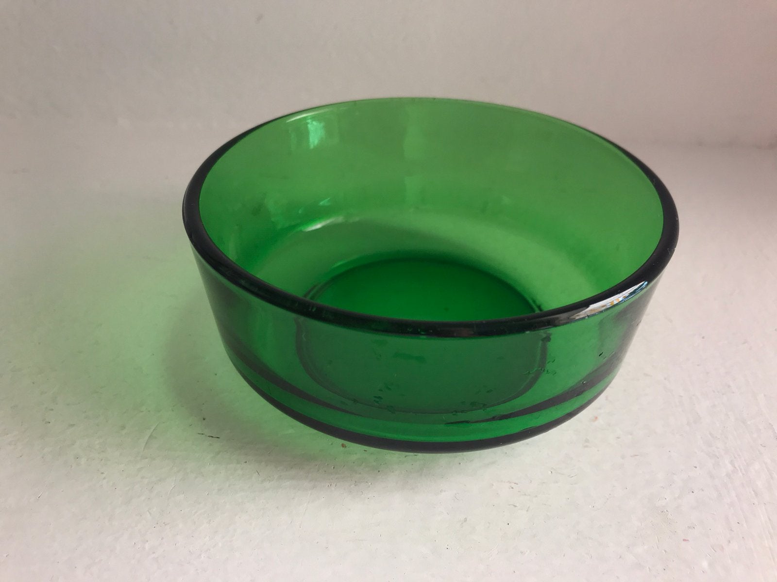 Groen glazen schaaltje, Ophalen of Verzenden