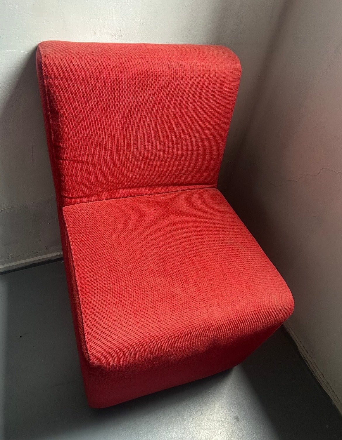 2 Comfortabele rode fauteuil, Huis en Inrichting, Stoelen, Ophalen, Gebruikt, Twee, Stof