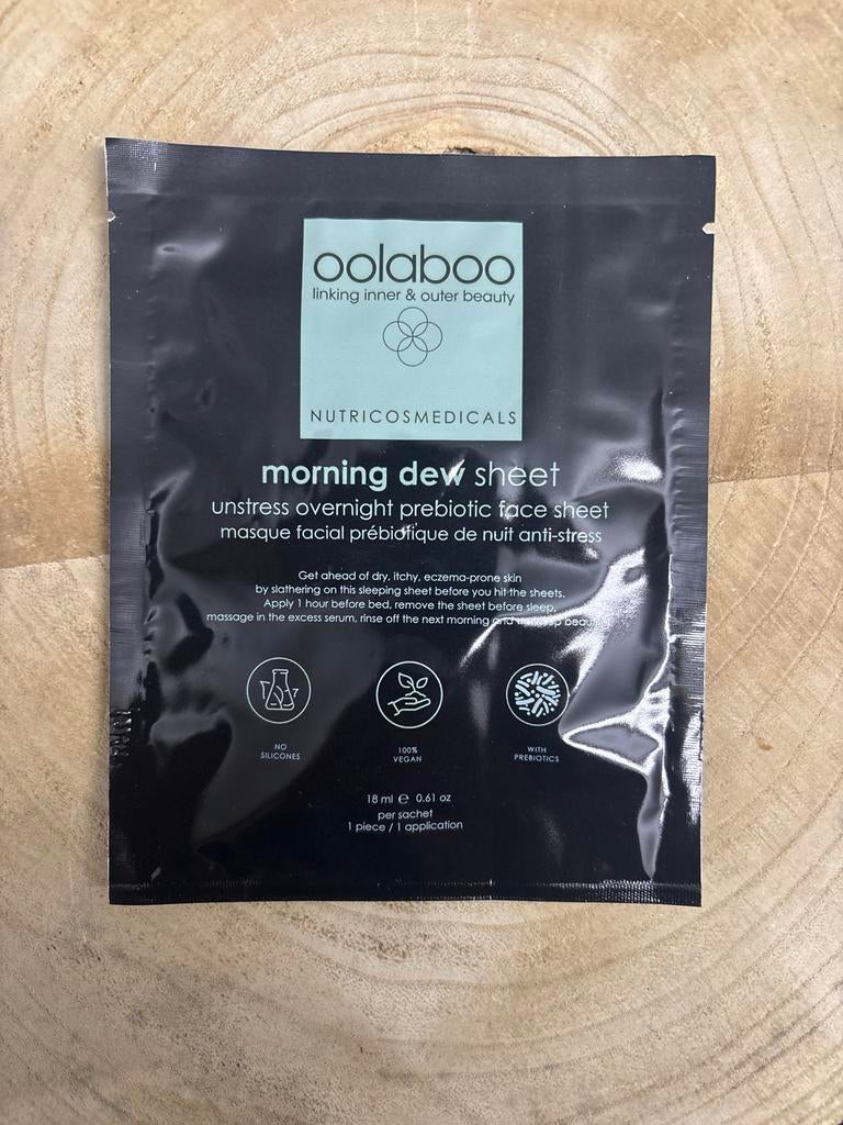 Oolaboo Morning Dew Sheet Mask - Ongeopend, Ophalen of Verzenden, Nieuw, Gehele gezicht, Verzorging