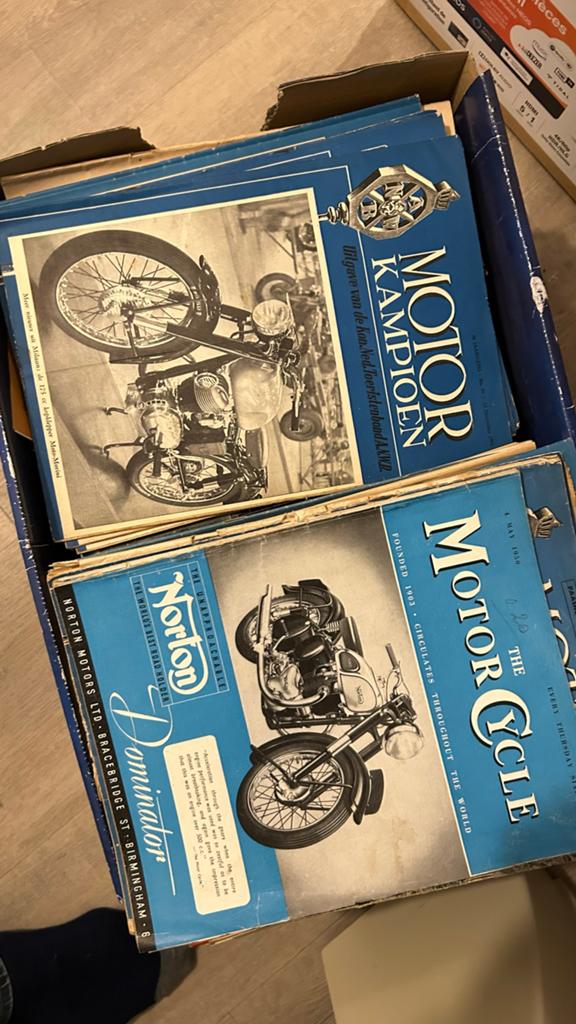 Vintage Motorbladen uit de jaren '50 en '60, Ophalen of Verzenden, Gelezen, Algemeen