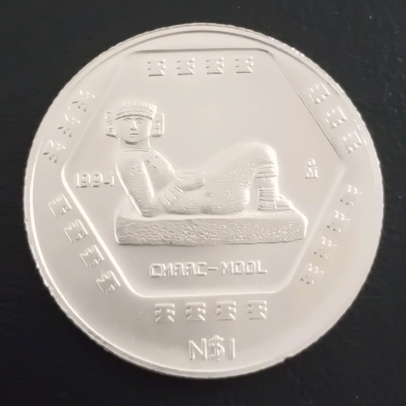 1994 Mexico 1/4 Oz Zilveren Libertad Munt - Chac-Mool, Ophalen of Verzenden, Midden-Amerika, Losse munt, Zilver
