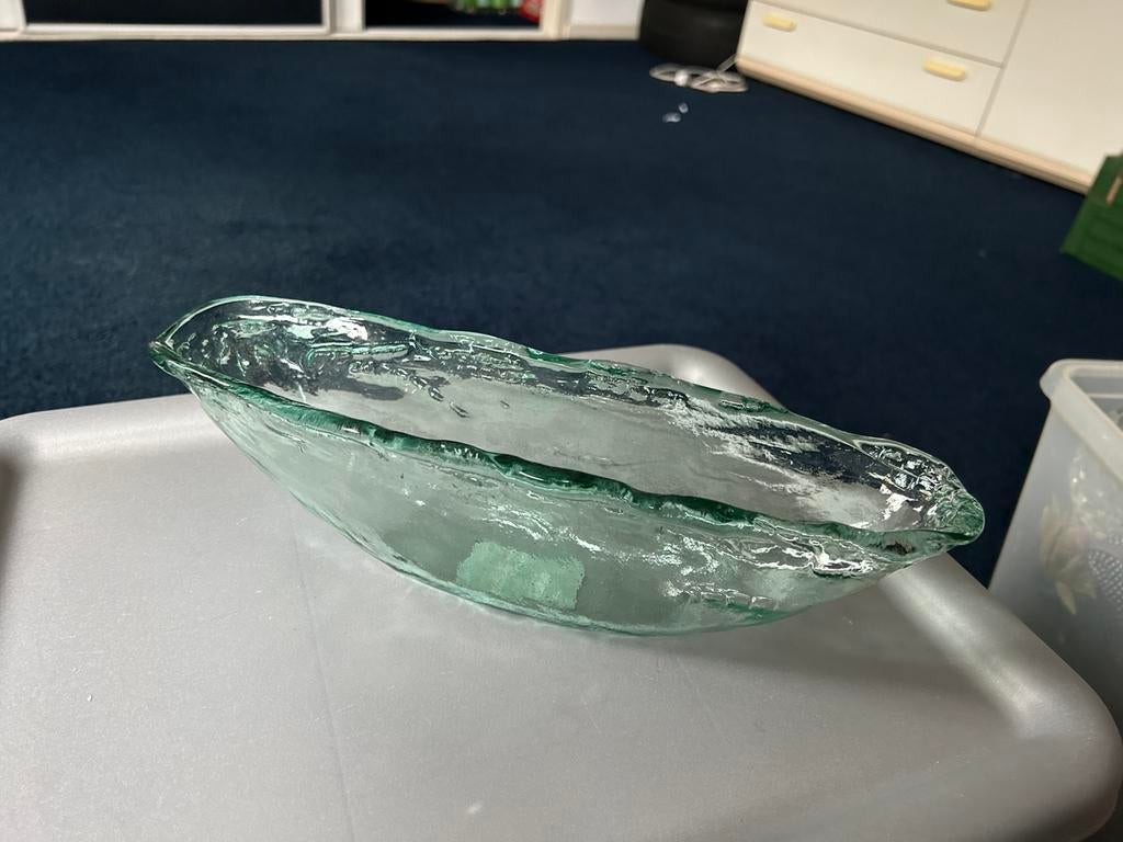 Groen schaaltje leuk voor een bloemetje prijs 5 euro, Ophalen of Verzenden, Zo goed als nieuw, Rond, Glas