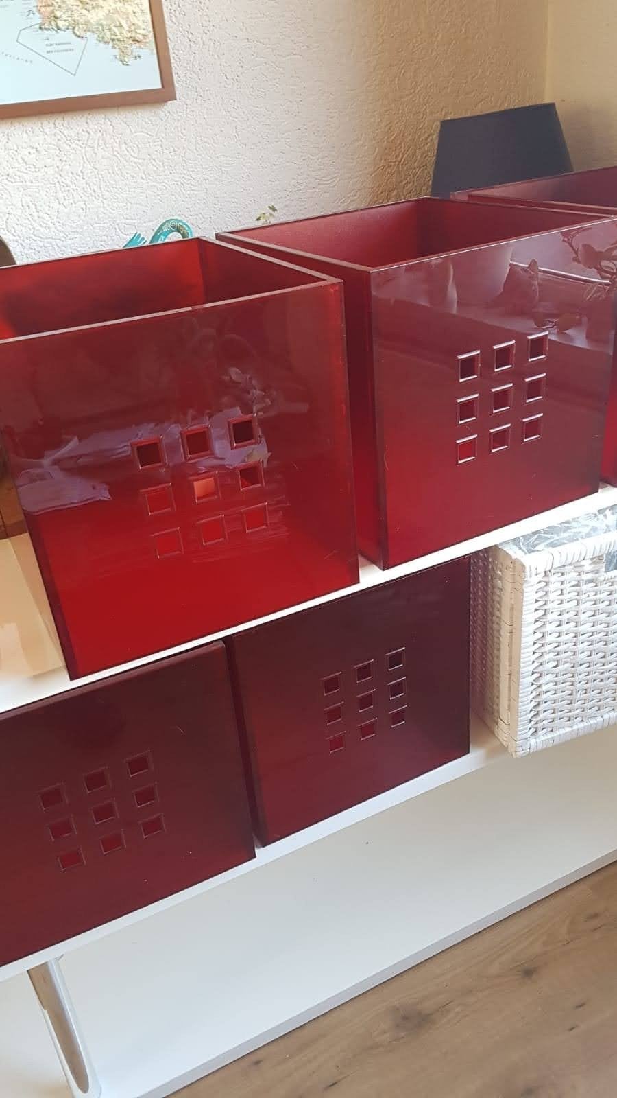 1 rode lekman bak voor kallax Expedit vakkenkast, Ophalen, Minder dan 40 cm, Doos, Minder dan 35 cm