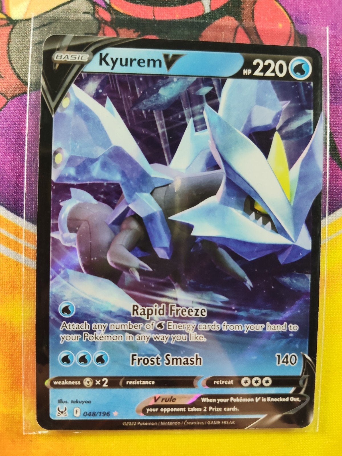 Kyurem V Pokémon Kaart - 048/196, Ophalen of Verzenden, Zo goed als nieuw, Losse kaart
