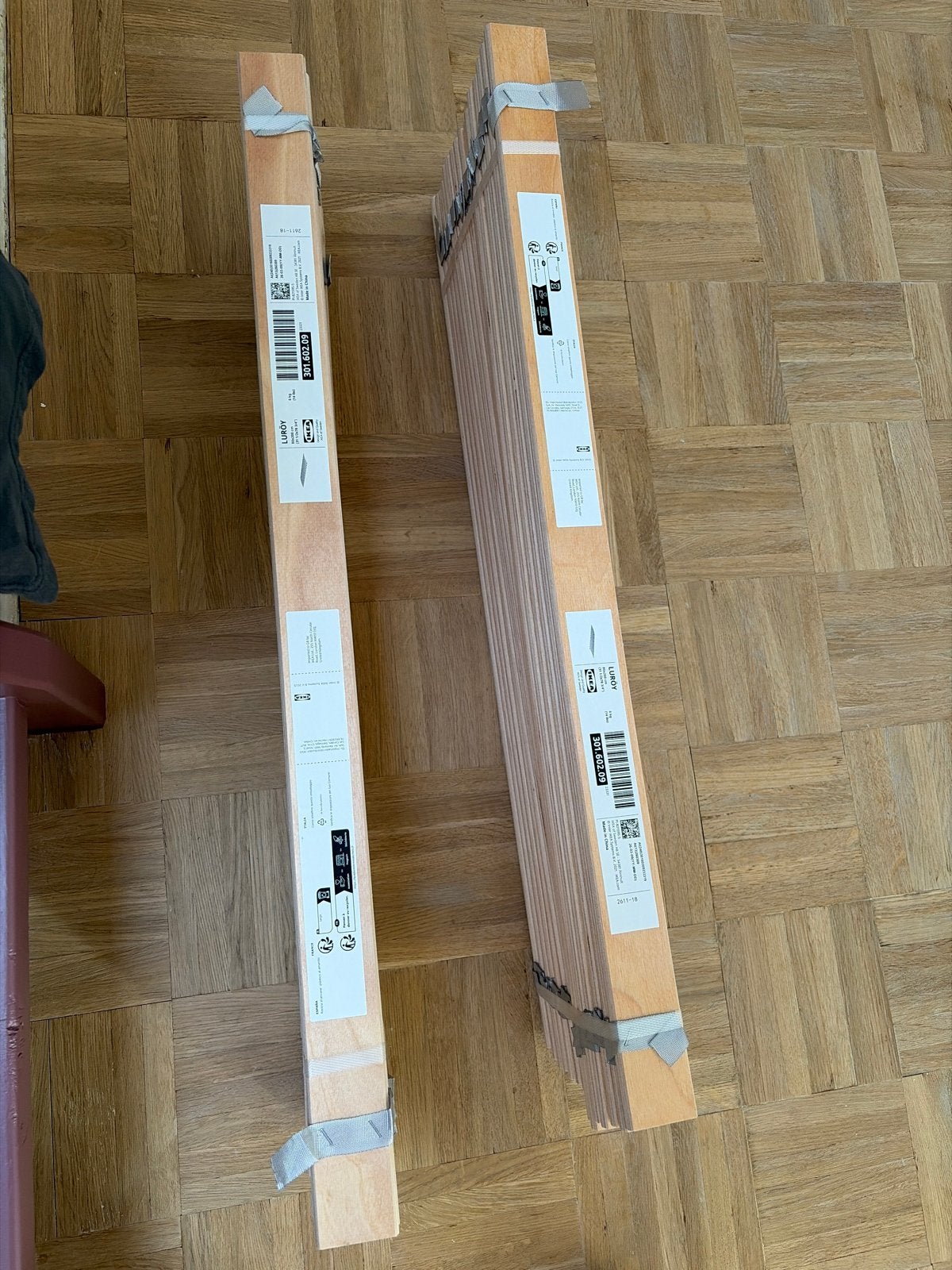 2x IKEA Luroy lattenbodem 80x200 cm, Ophalen, Eenpersoons, Nieuw, 80 cm