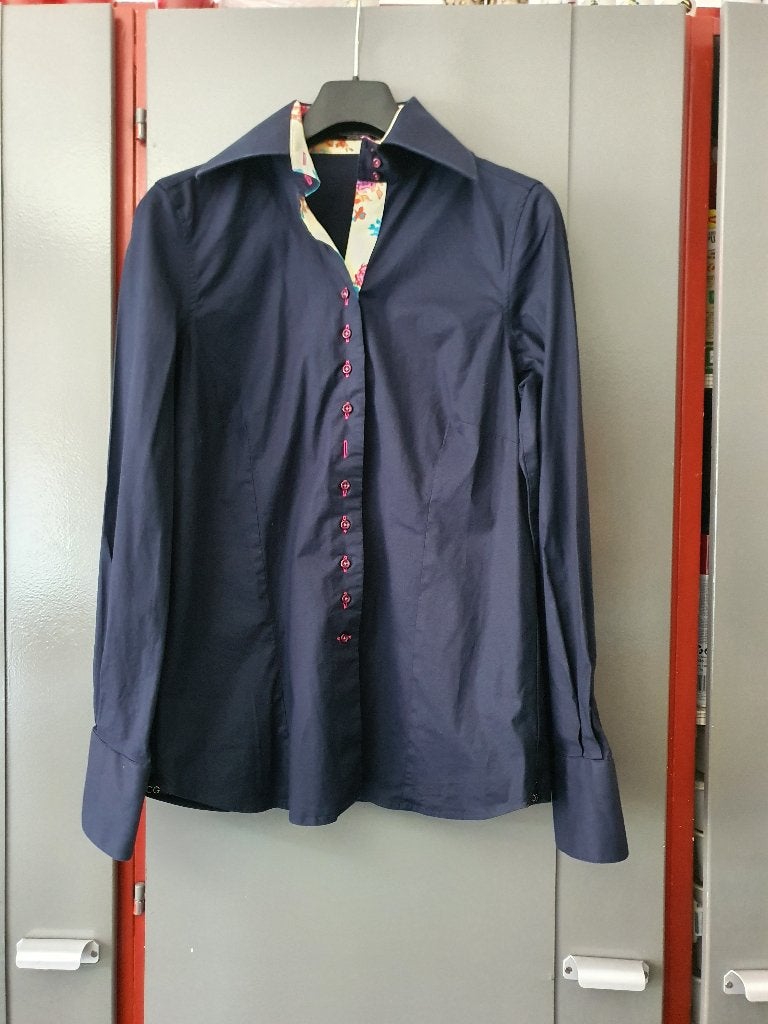 Circle of Gentlemen Blouse Navy – 42 / XL, Ophalen of Verzenden, Zo goed als nieuw, Maat 42/44 (L), Blauw
