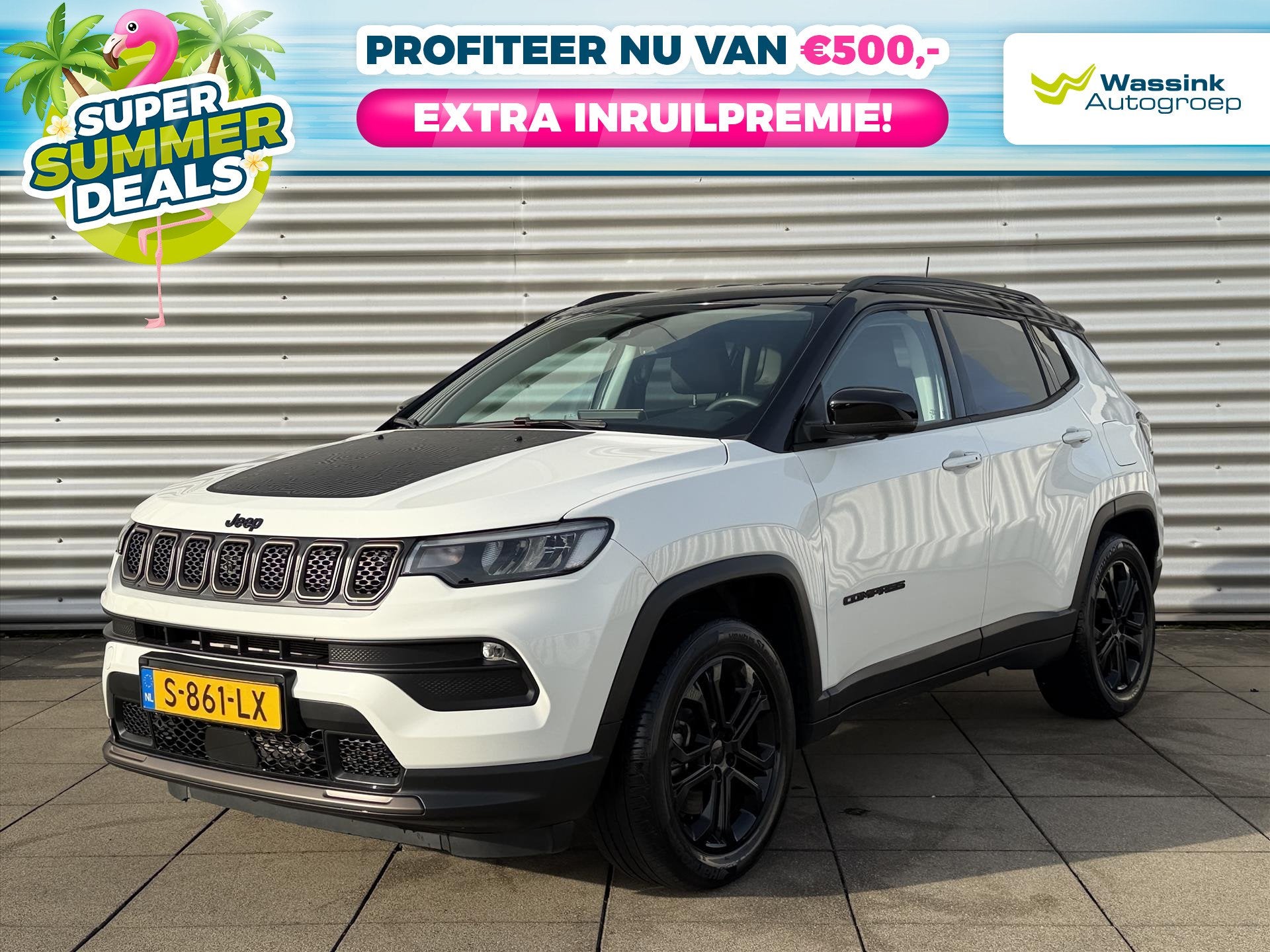 Jeep Compass 1.3T PHEV 4XE 240pk EAWD Automaat Upland Naviga, Automaat, Stof, Euro 6, 4 cilinders