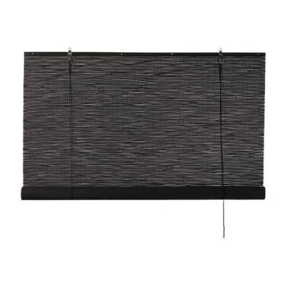 4 stuks Bamboe Xenos rolgordijn - zwart - 90x180 cm, Zwart, 50 tot 100 cm, Zo goed als nieuw, 150 tot 200 cm