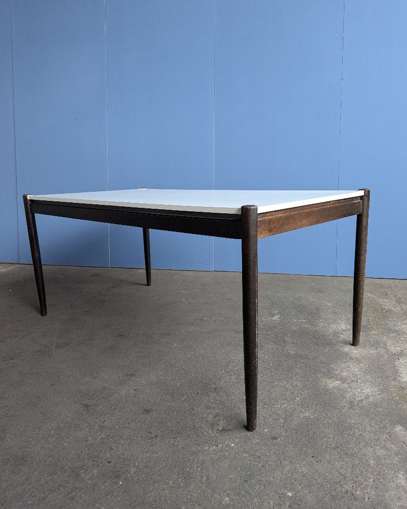 Vintage formica/ wenge eettafel - Pastoe-1970s, Gebruikt, Vijf personen of meer, 150 tot 200 cm, Rechthoekig