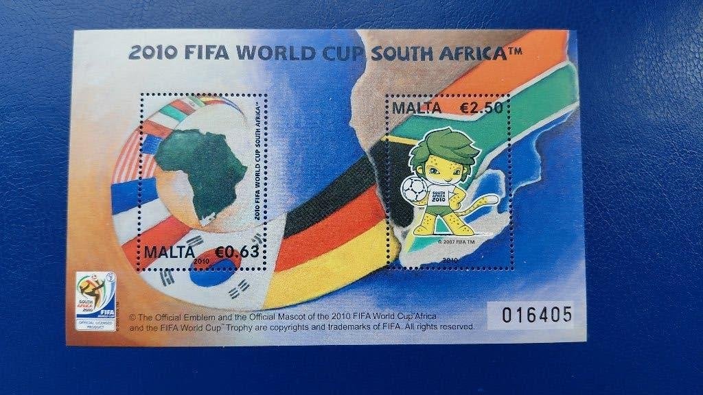 Postzegels Malta 2010 FIFA World Cup South Africa, Verzenden, Postfris, Sport