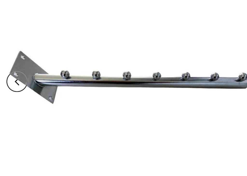Presentatiestang schuin chroom ovaal 35 cm, Ophalen, Zo goed als nieuw