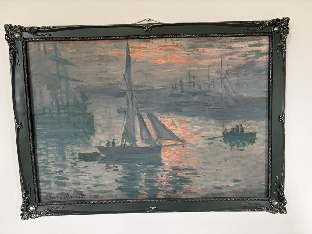 Replica Monet schilderij - 70x50 cm met lijst, Ophalen