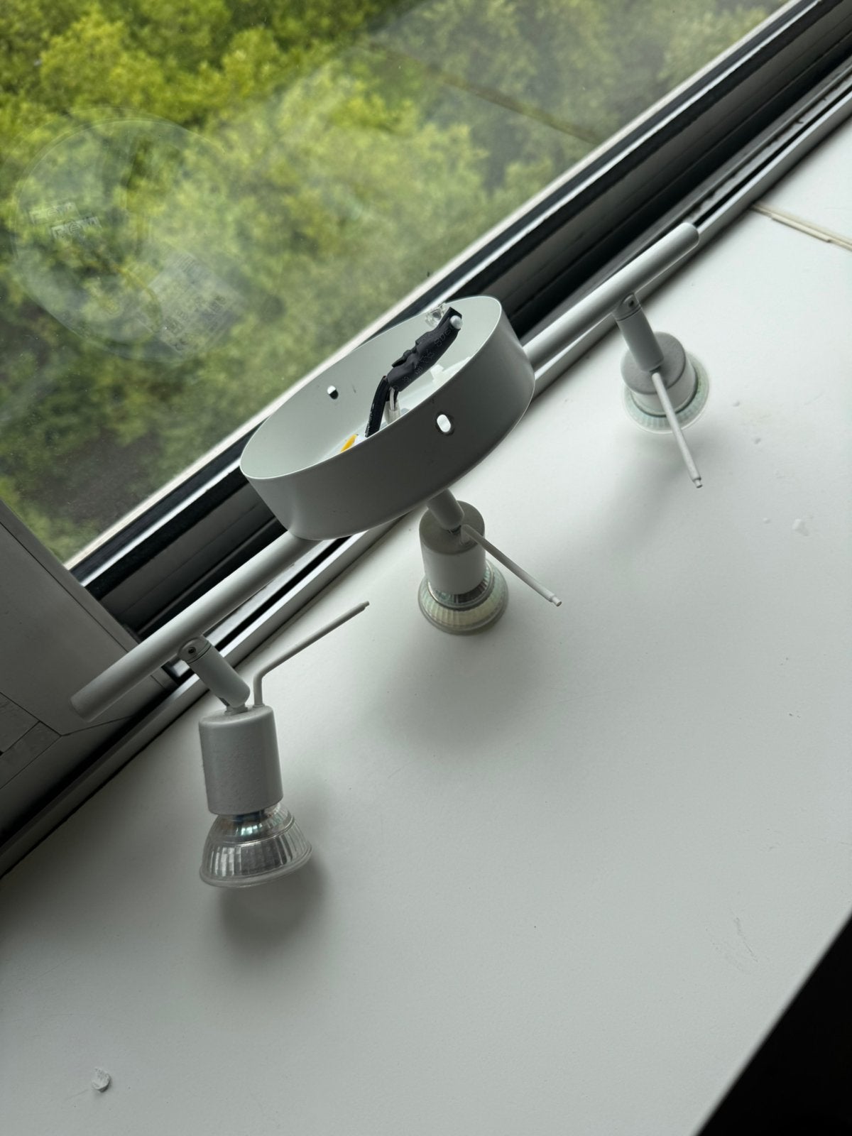 2x ikea lamp met 3 spots, Ophalen, Zo goed als nieuw