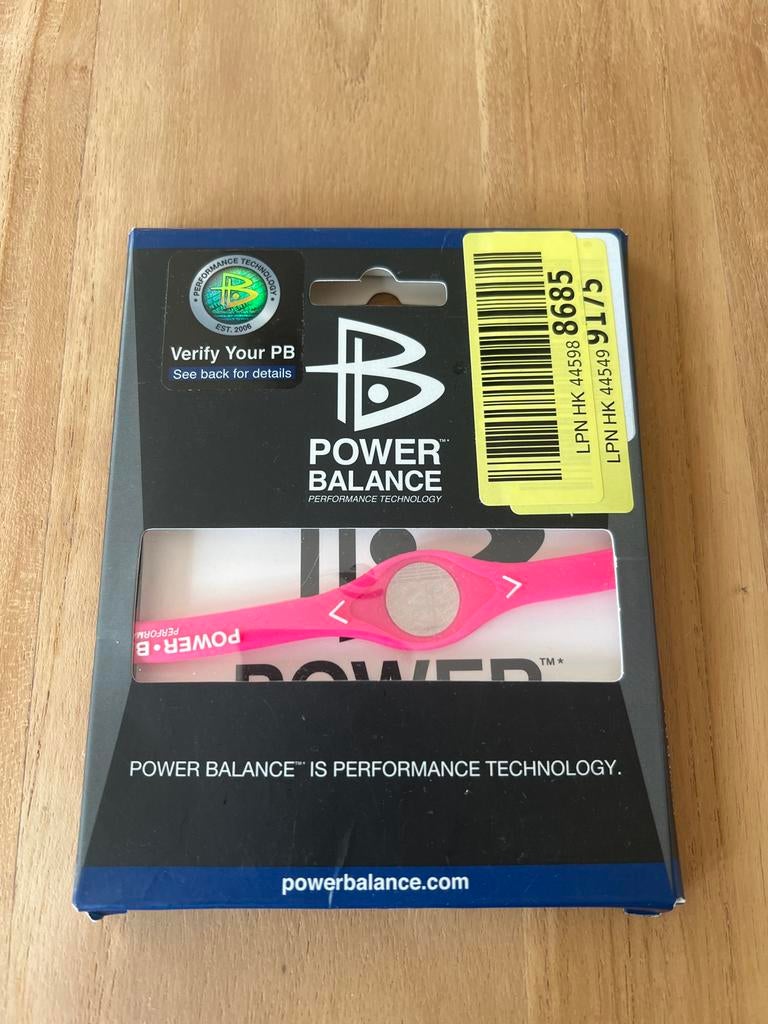 Power Balance Armband Roze - XL, Ophalen of Verzenden, Nieuw, Roze, Kunststof of Plastic