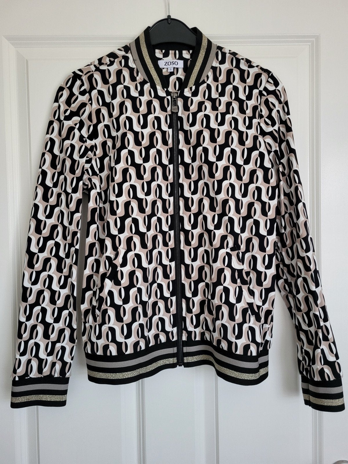 Zoso jasje, zwart wit taupe, maat S, Kleding | Dames, Meerkleurig, Ophalen of Verzenden, Zo goed als nieuw, Jasje