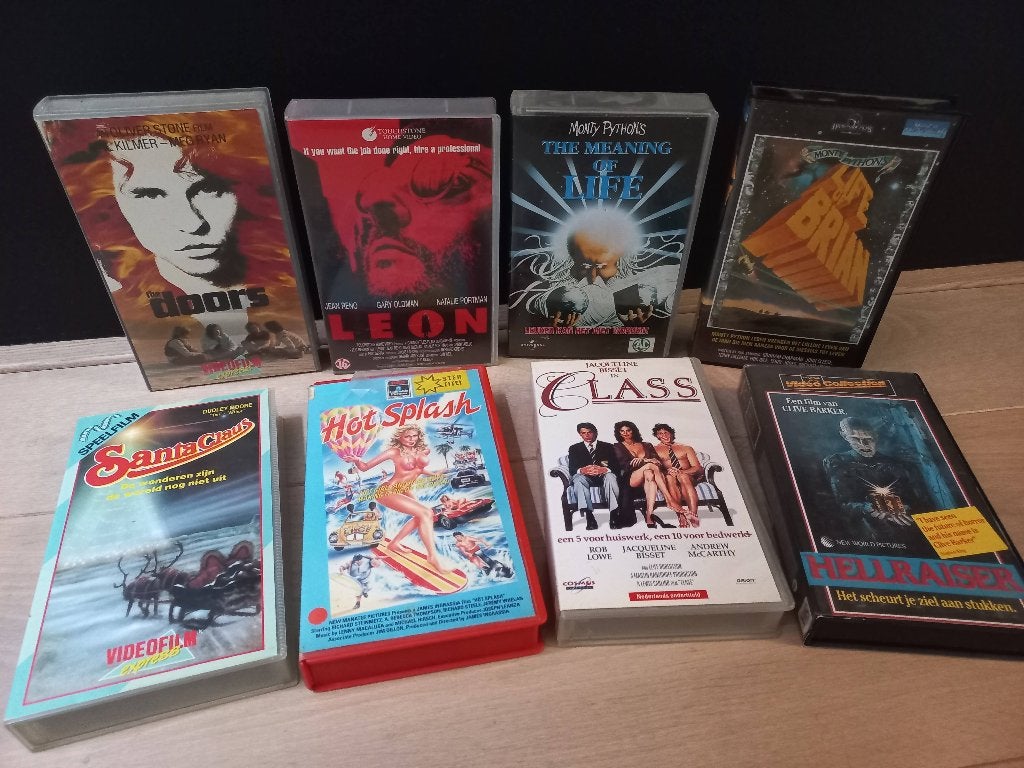 8x VHS Videoband - Vintage Video Tapes - TOP Films CLASSICS, Nederlands ondertiteld, Alle leeftijden, Overige genres, Ophalen of Verzenden