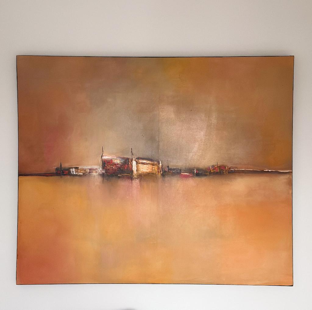 Schilderij Abstracte Kunst op canvas - izgs, Antiek en Kunst, Kunst | Schilderijen | Klassiek, Ophalen