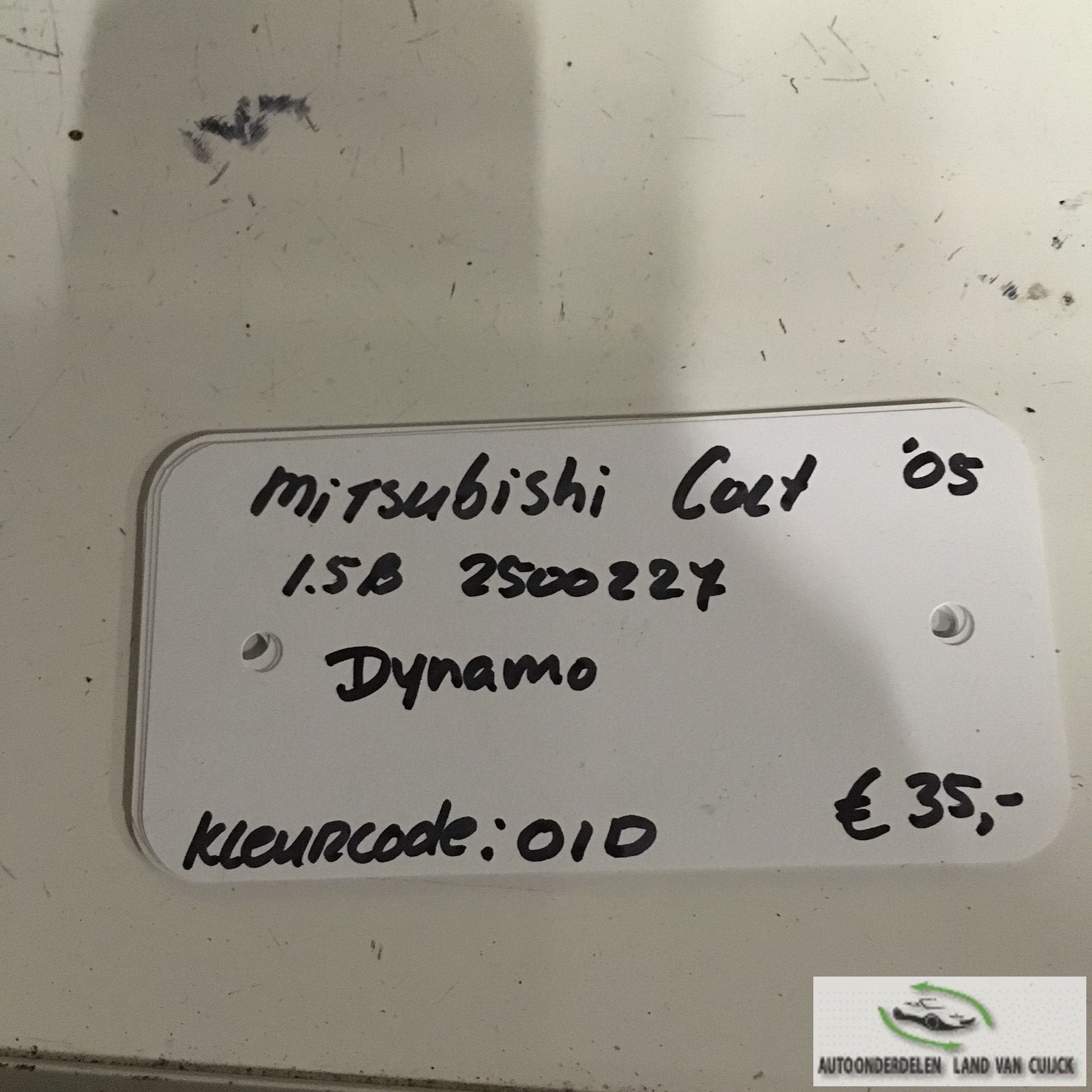 Mitsubishi Colt 1.5B kleurcode: 01D 2005 2500227 Dynamo A5TG, Gebruikt, -, -, Ophalen of Verzenden
