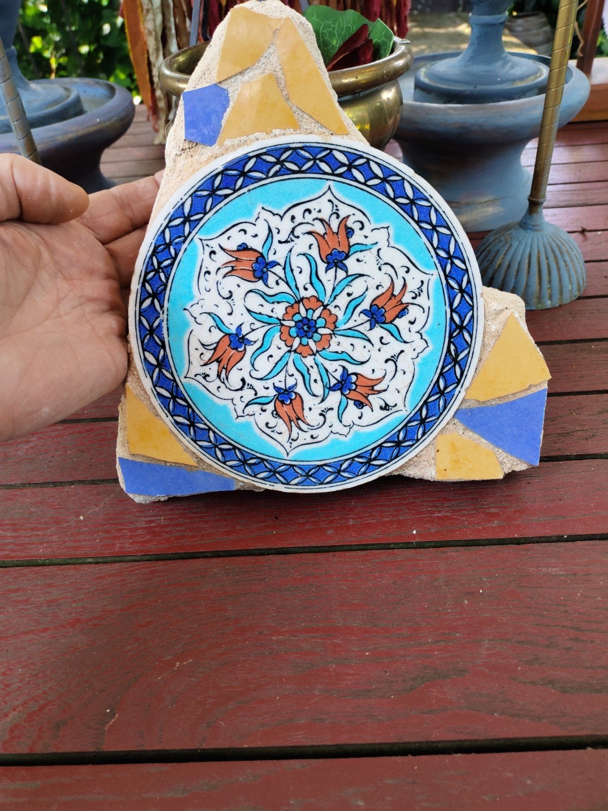 Zware stenen origineel handgemaakt ornament, Ophalen