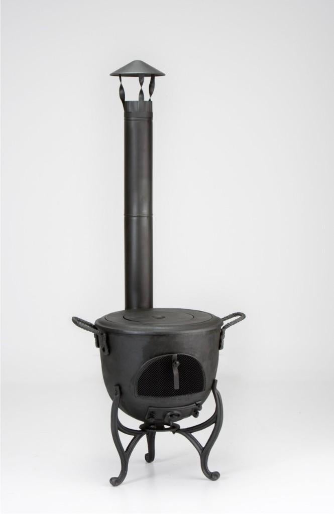 Zwaar Gietijzeren Buitenkachel Vulkaan, Info@dekachelerij.nl, Nieuw, Ophalen of Verzenden, Coevorderstraatweg 63