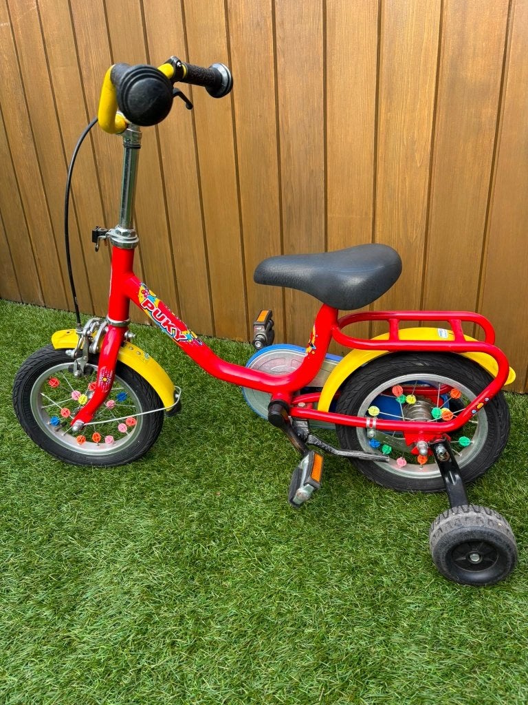 Fiets met zijwieltjes, Fietsen en Brommers, Fietsen | Kinderfietsjes, Ophalen, Terugtraprem, Zijwieltjes, Gebruikt