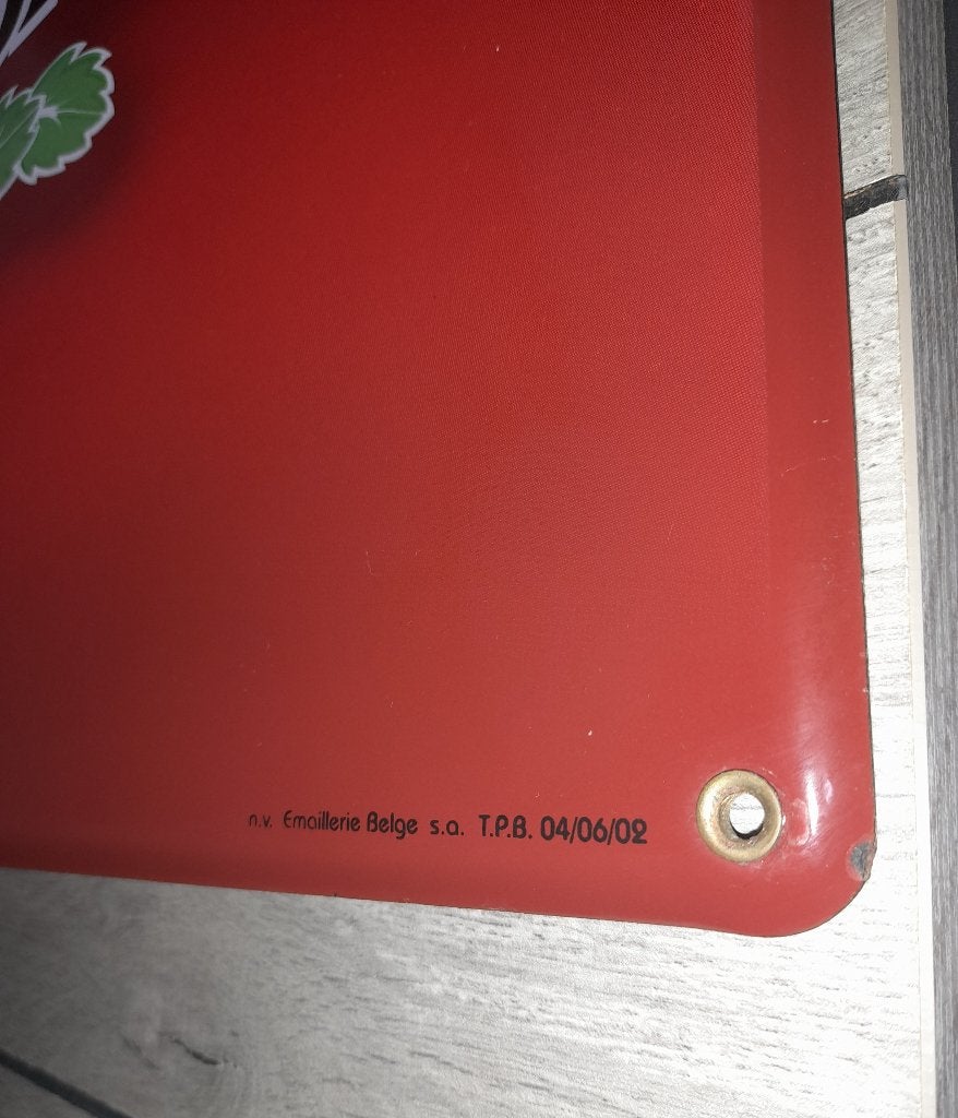 RODENBACH emaille bord, Verzamelen, Ophalen of Verzenden, Zo goed als nieuw, Reclamebord, Plaat of Schild, Overige merken