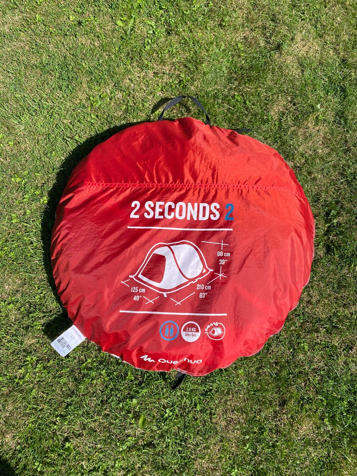 2 Seconds 2 pop-up tent Quechua, Caravans en Kamperen, Tenten, Ophalen of Verzenden, Tot en met 2
