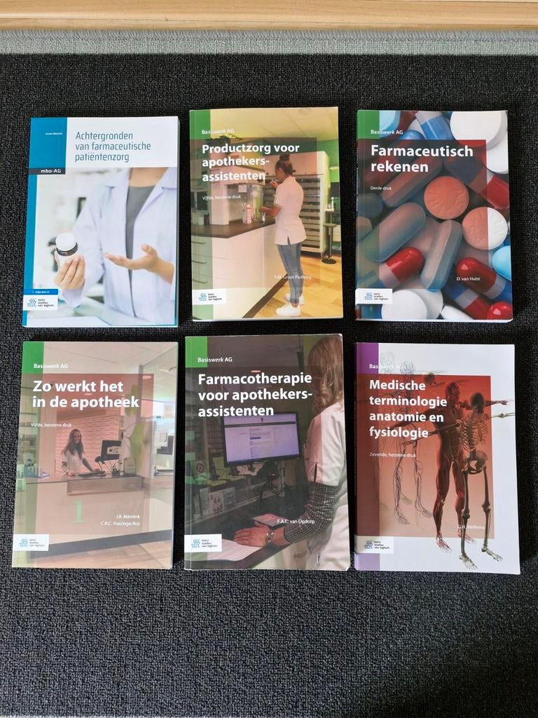 Studieboeken Apothekersassistent - Compleet Pakket, Boeken, Studieboeken en Cursussen, Ophalen of Verzenden, Beta, Zo goed als nieuw