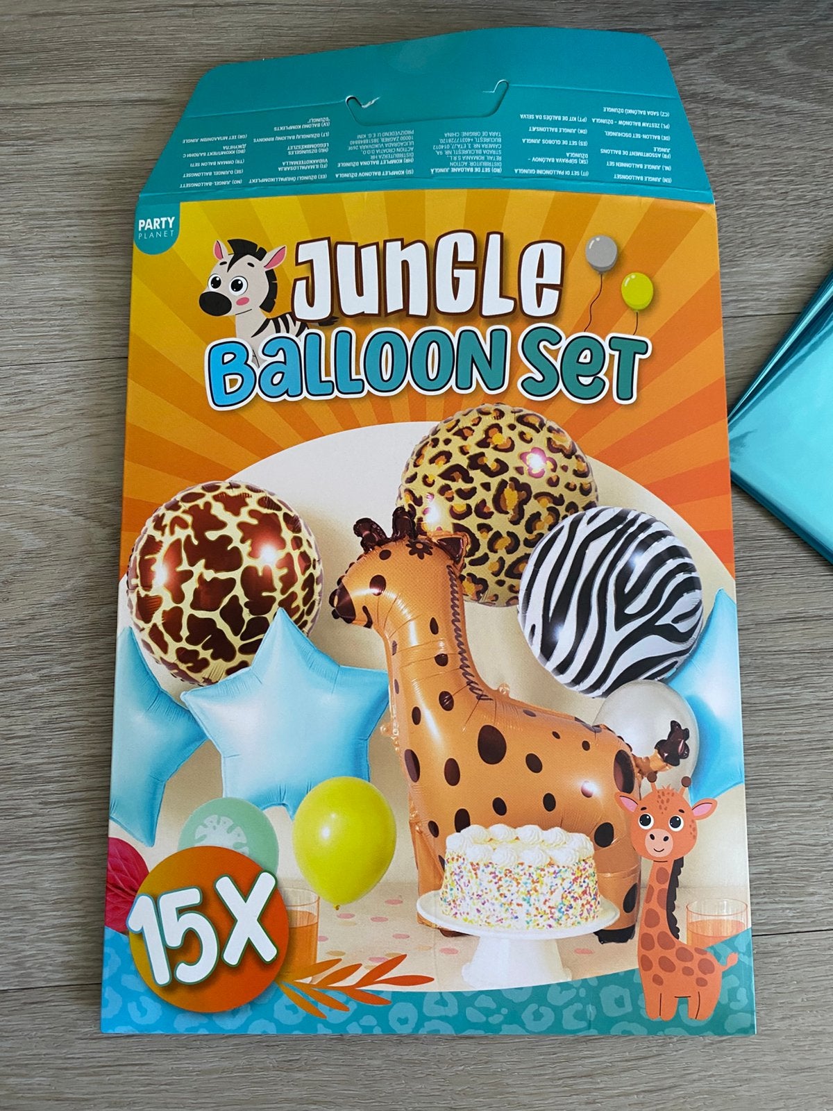 Jungle Balloon Set 15-delig, Ophalen, Zo goed als nieuw, Versiering, Verjaardag