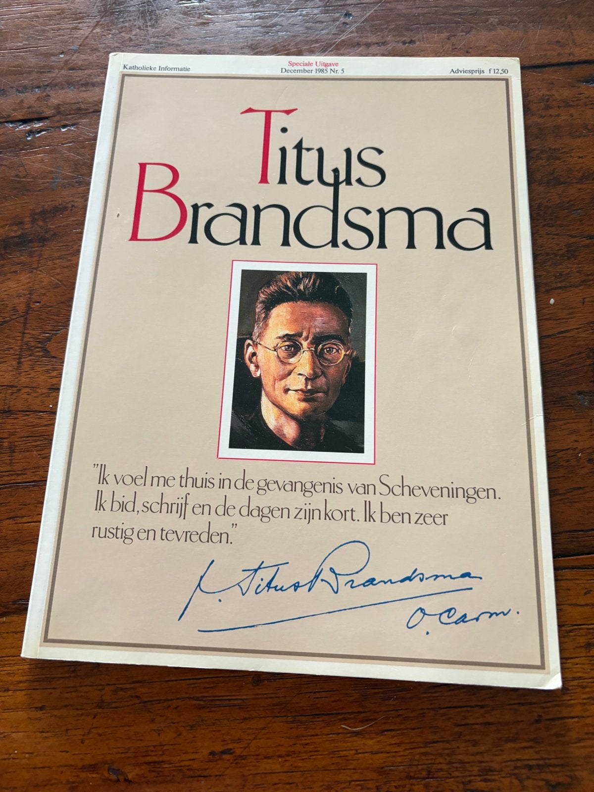 Naslagwerk Titus Brandsma - Speciale Uitgave 1985, Ophalen of Verzenden, Gelezen, Christendom | Katholiek