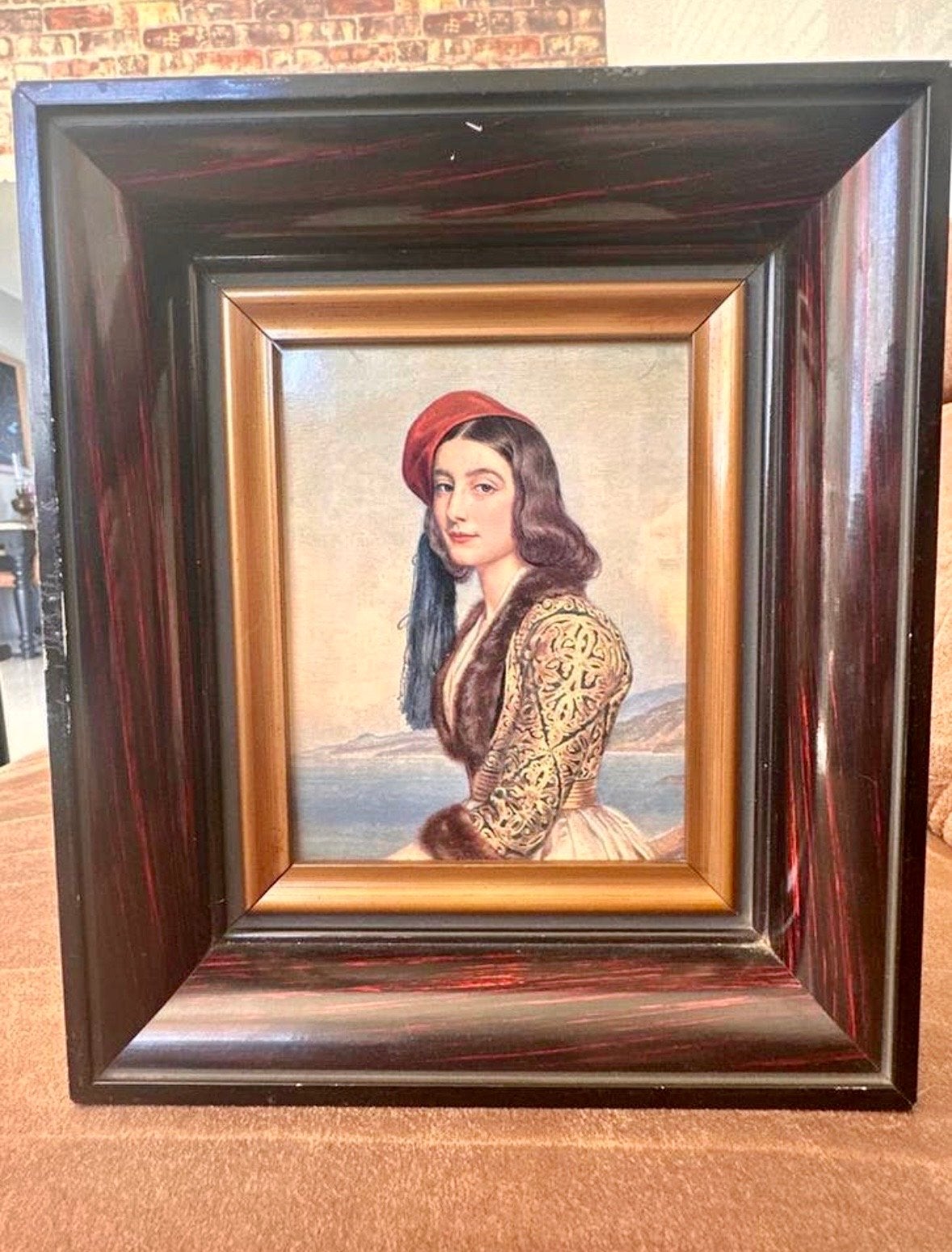 Klassiek Portret "Katerina Rosa Botsaris", Paneel, Portret of Personen, Ophalen of Verzenden, Klassiek