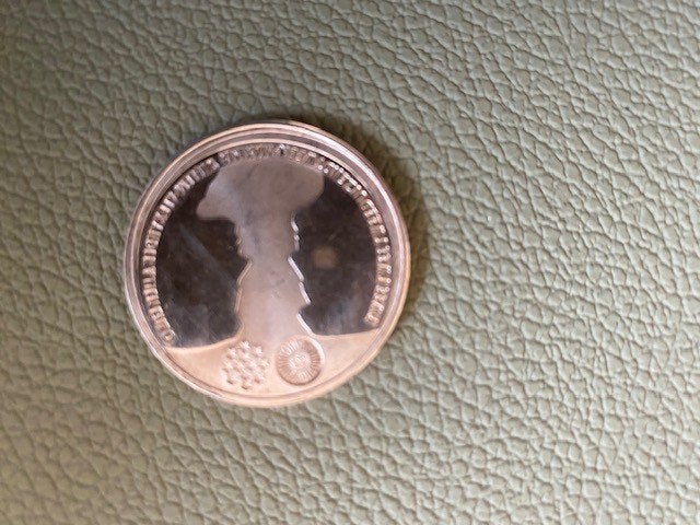 zilveren € 10 huwelijksmunt uit 2002 (Willem-A. en Maxima), Ophalen of Verzenden, Koningin Wilhelmina, 1 cent, Zilver