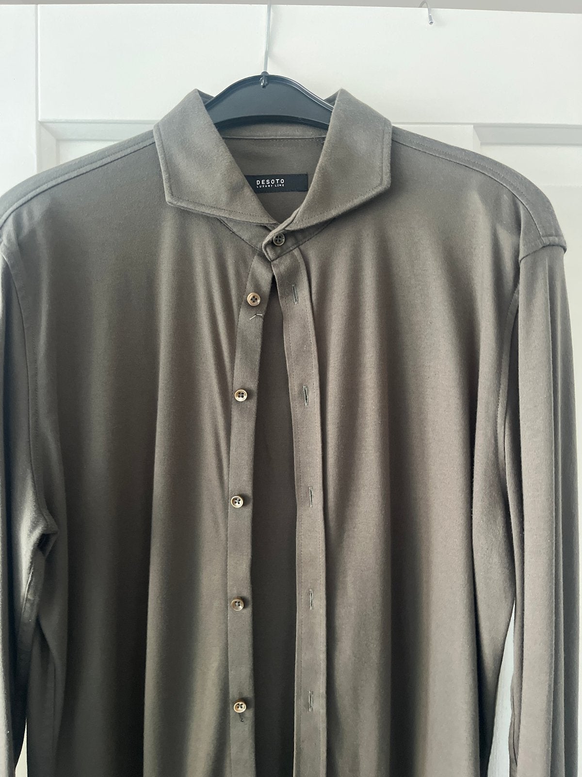 Heren overhemd Desoto maat 42 - Groen, Kleding | Heren, Ophalen of Verzenden, Groen, Halswijdte 41/42 (L)