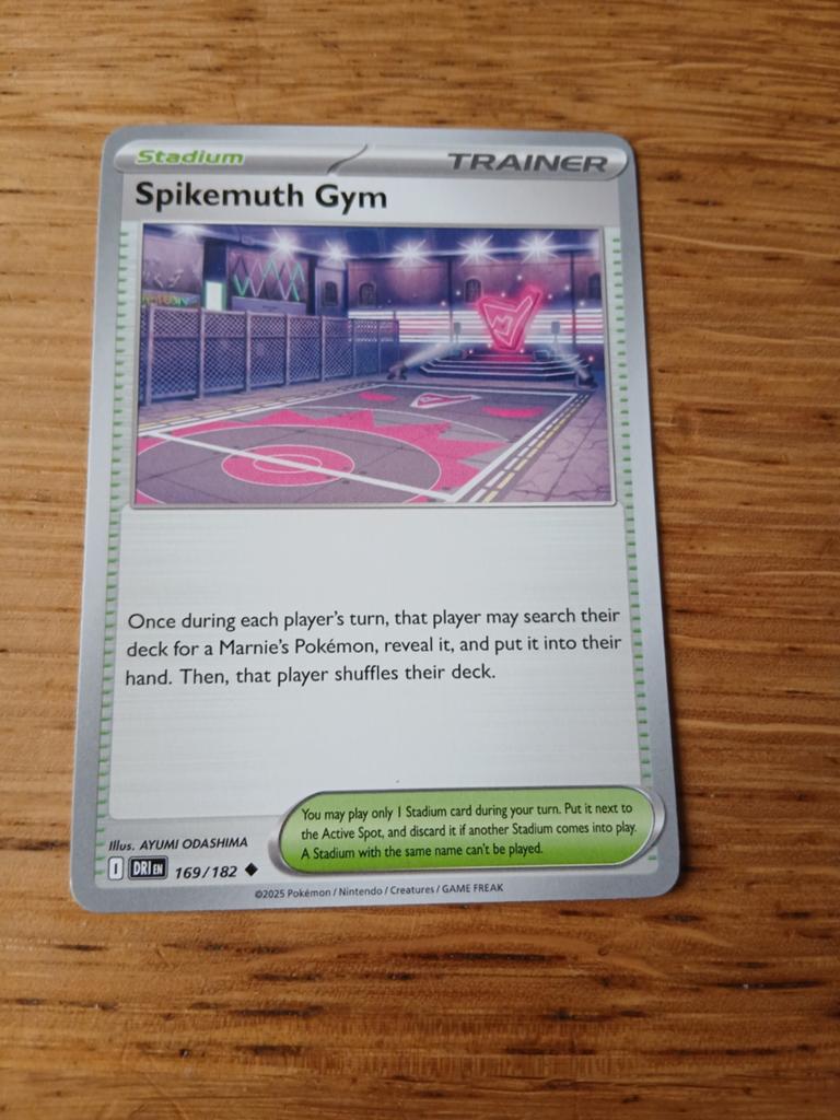 Pokémon TCG Spikemuth Gym Trainer Kaart 169/182, Ophalen of Verzenden, Zo goed als nieuw, Losse kaart