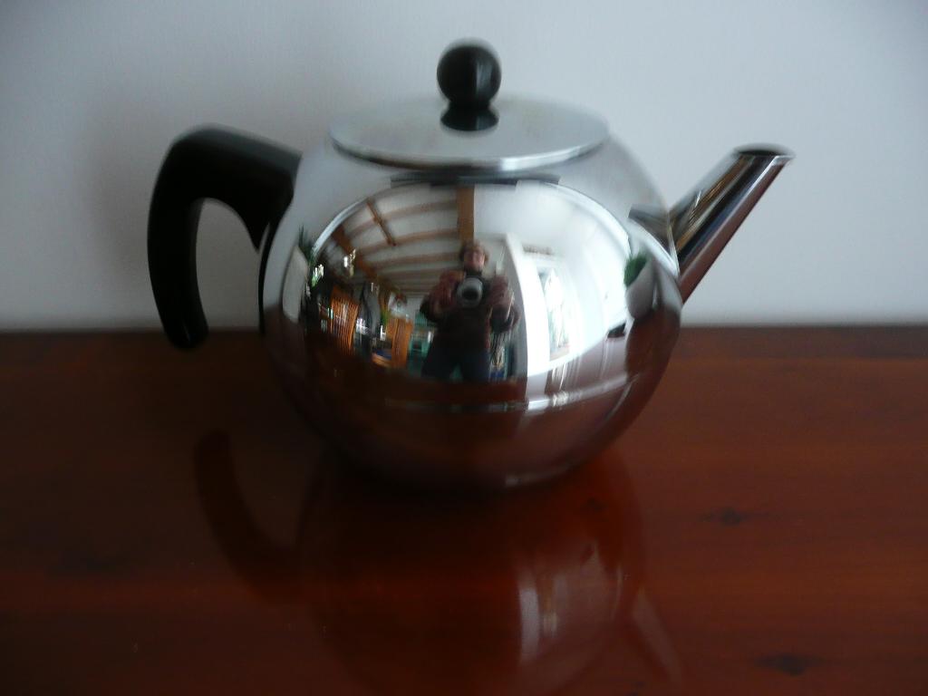 Bredemeijer boltheepot, Theepot/fluitketel, Gebruikt, Bredemeijer, Zilver