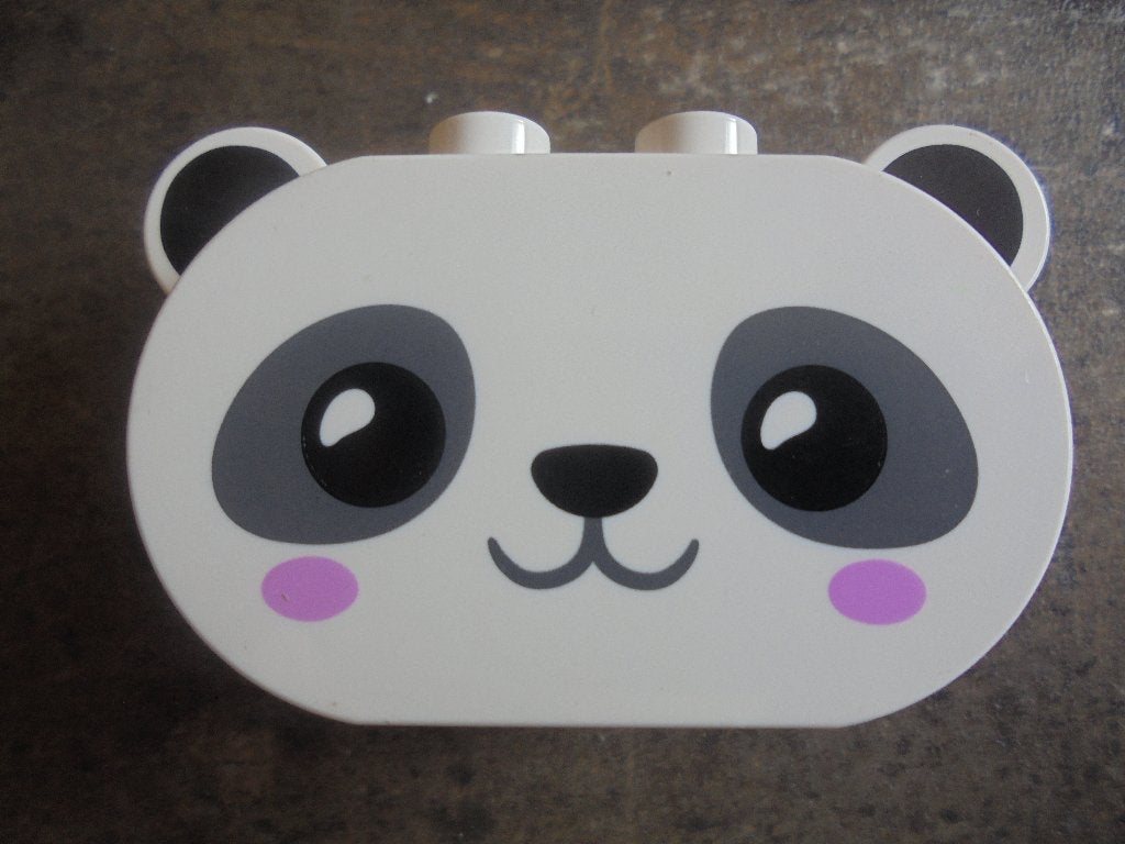 Lego Duplo Brick 2x4x2,5 Rounded Ends & Ears (zie foto's) 2, Ophalen of Verzenden, Gebruikt, Losse stenen, Duplo