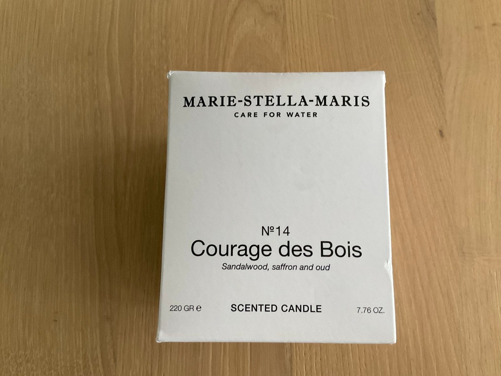 Marie Stella Maris geurkaars - No14 Courage des Bois, Nieuw, Ophalen of Verzenden, Kaars, Wit