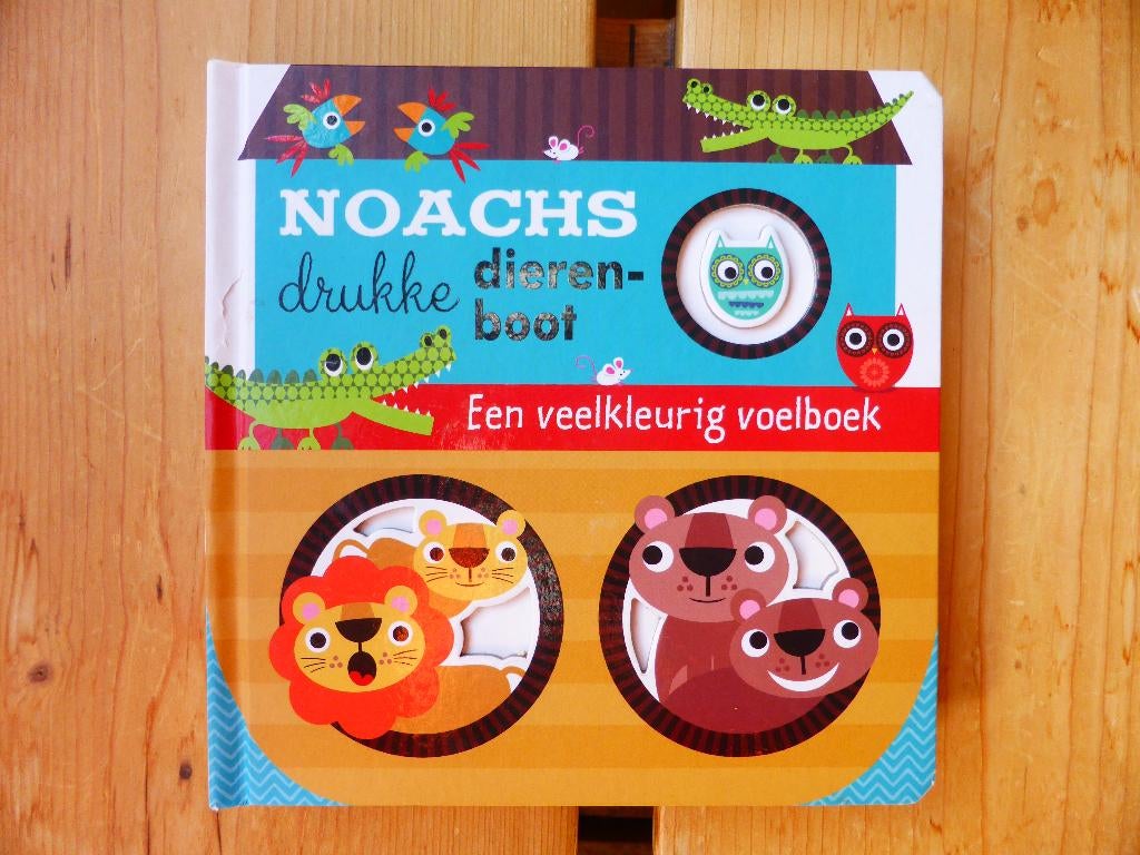Noachs drukke dierenboot - een veelkleurig voelboek, Ophalen of Verzenden, Zo goed als nieuw
