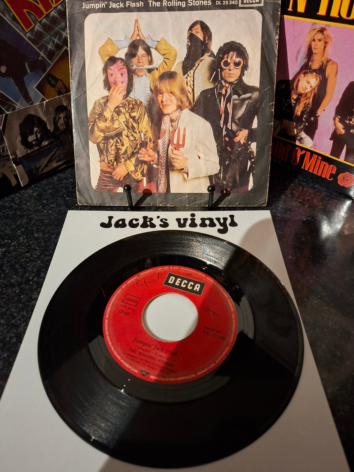 The Rolling Stones - Jumpin' Jack Flash (Single)1968, Gebruikt, 7 inch, Ophalen of Verzenden, Fotohoes
