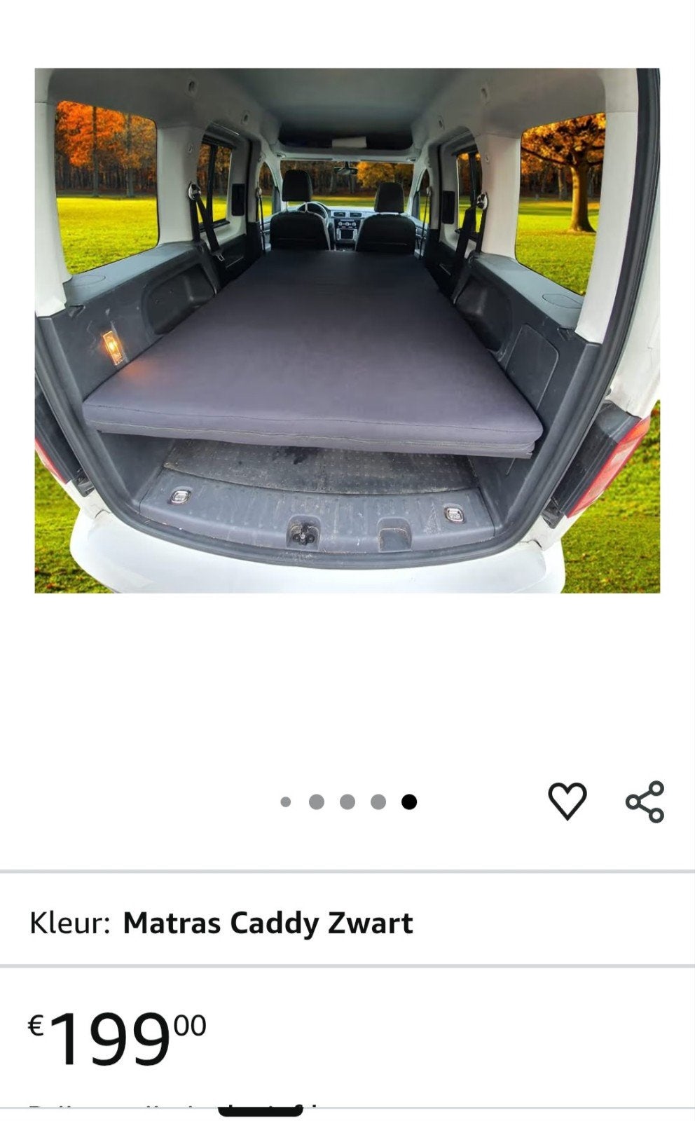 Minicamperbed voor Volkswagen Caddy (2003-2022), Ophalen, Zo goed als nieuw