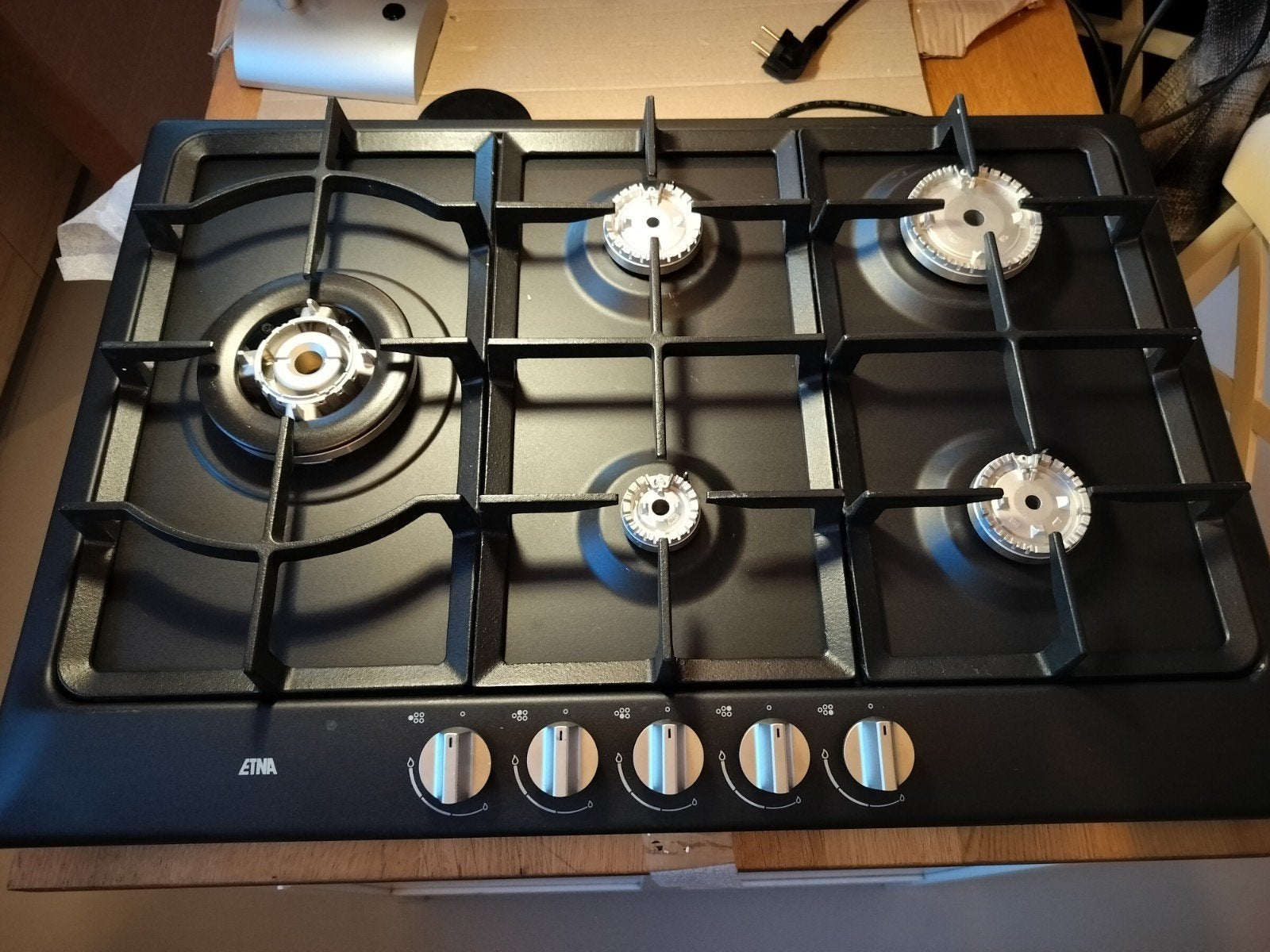 ETNA KG775ZTA gaskookplaat NIEUW!, Nieuw, Ophalen of Verzenden, Inbouw, Gas